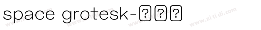 space grotesk字体转换
